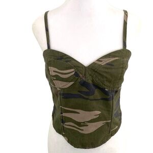 Forever 21 Camo Corset Tank